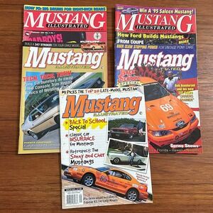 5 Mustang Illustrated Magazines 1990-98